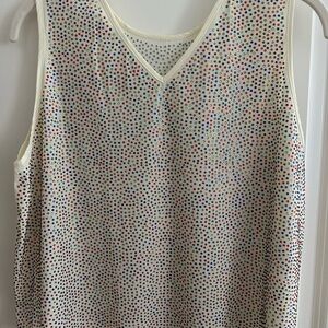 Queen of Sparkles rhinestone top, size M